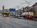 Vario LF 2/2 IN před jednokolejným úsekem před mostem Generála Pattona 7. 3. 2018