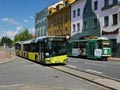 Autobus náhradní dopravy na Slovanské třídě 27. 5. 2018