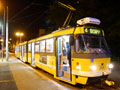 Poslední tramvaj na konečné Bory ležící na okraji Borského parku 30. 6. 2019