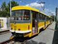 Souprava 323+208 v obratišti Mozartova 17. 7. 2023