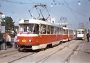 Souprava 190+191 v zastávce Hlavní pošta 13. 10. 2001
Foto: M. Janda