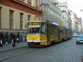 KT8D5 č. 298 v Solní ulici na lince 1/4 při výpadku měnírny Lochotín 30. 9. 2002