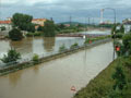 Rozvodněná Mže odpoleden 13. 8. 2002