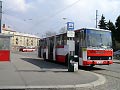 Karosa č. 385 na konečné Slovany - náměstí Milady Horákové při výluce dne 10. 4. 2004
Foto: Pavel2