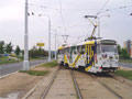 Souprava T3P PX (262+263) na Košutce v dočasné konečné v zastávce Plzeňka 24. 7. 2004 
Foto: P. Růžička