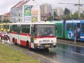 Autobus náhradní dopravy při nehodě 12. 9. 2004 
Foto: P. Růžička