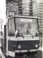 Slavnostní zahájení provozu na trati do Bolevce 25. 5. 1990 s historickým vozem č. 18 a novotou vonící KT8D5 č. 291