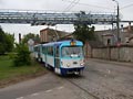 Po jednokolejce p�ij�d� souprava T3SU na pr�myslovou kone�nou Milgravis 13. 6. 2009