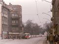 Poslední jízda vozu T1 v Plzni a zároveň v poslední v republice - výpadek proudu na Mikulášském náměstí 
Foto: J. Hertl
