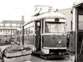 T1 č. 120 ve vozovně Slovany 4. 4. 1987,
 Foto: Tomáš Palyza