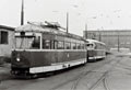 T1 č. 124 ve vozovně Slovany 4. 4. 1987
Foto: M. Režný