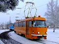 Vůz č. 175 na konečné Skvrňany 10. 1. 2009 