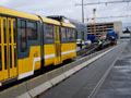 Nakládka tramvaje K3R-NT č. 311 před cestou do Charkova 8. 12. 2025