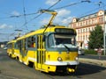 Nově spojená souprava vozů po VP 328+196 v sadech Pětatřicátníků 25. 7. 2013