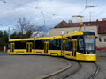 40T č. 398 při zkušební jízdě v zastávce Dvořákova 15. 12. 2023