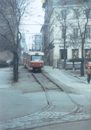 Trať jdoucí z Dřevěné ulice byla napojená na protisměrnou kolej. 
Foto: J. Hertl