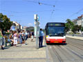 Citybus 477 nasazený na náhradní dopravě v době nehody - sady Pětatřicátníků 15. 7. 2007