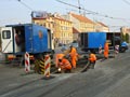 Výměna křížení v sadech Pětatřicátníků 4. 9. 2012
