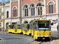 Odkloněná linka č. 4 - KT8D5-RN2P č. 289 odbočuje u synagogy směrem k náměstí Republiky 9. 7. 2016, foto: J. Klimeš