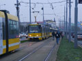 KT8D5-RN2P č. 293 po nehodě v zastávce Pod Záhorskem 8. 11. 2016
