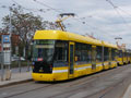 Vario LF 2/2 IN č. 361 při cvičné jízdě v sadech Pětatřicátníků 19. 5. 2016