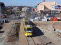 Souprava 322+236 na staveništi před severním mostem nádraží 31. 3. 2017