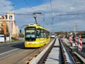 Vario LFR.S č. 345 na jednokolejce na mostu Generála Pattona 21. 10. 2017