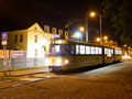 Poslední tramvaj na konečné Bory ležící na okraji Borského parku 30. 6. 2019
