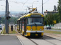 Souprava 316+277 s polámanými sběrači na Karlovarské třídě 22. 7. 2019