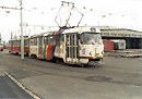 208+245 ve vozovně Slovany v dubnu 1995
Foto: M. Janda