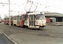 208+245 ve vozovně Slovany v dubnu 1995
Foto: M. Janda