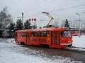 vůz 282 s reklamou na ING na konečné Světovar 16. 1. 2016