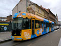 Vario LF 2/2 IN č. 366 v zastávce Anglické nábřeží 15. 1. 2025