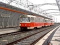 Praha - zkušební jízdy po nové tramvajové trati na Barrandov v roce 2003