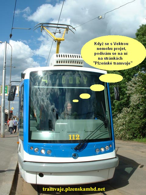 Když se s Vektrou nemůžu svést ulicemi Plzně, alespoň se na ní podívám na stránce Plzeňské tramvaje :o)